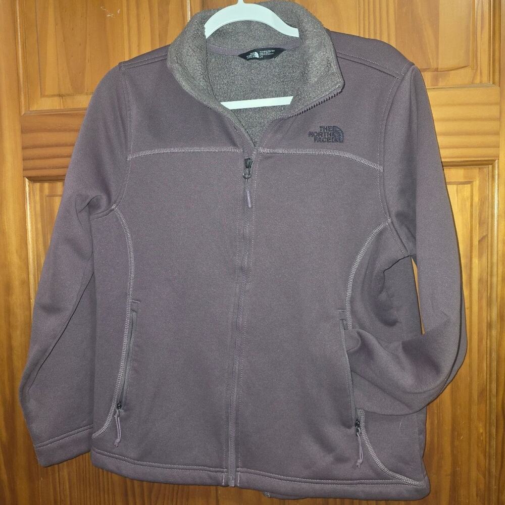 The North Face Lined Purple Full Zip Sweater Size Large